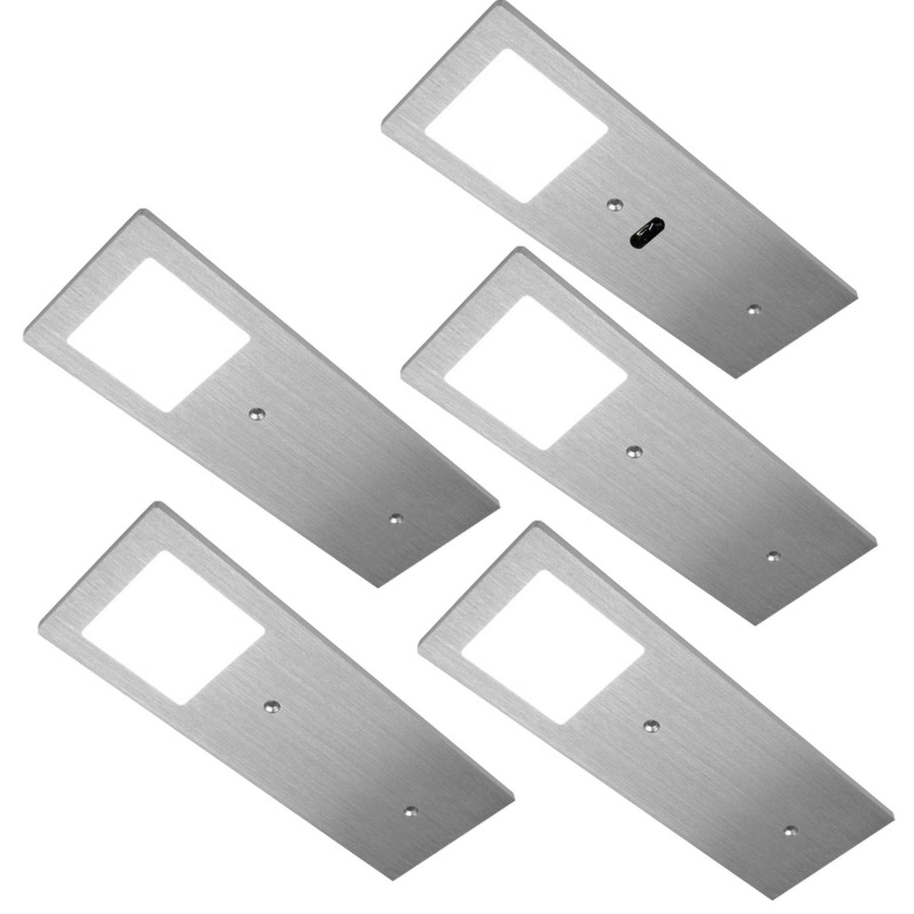 UNTERBAULEUCHTEN-SET - Alufarben, Basics, Kunststoff/Metall (19/7/0,5cm) - HKT