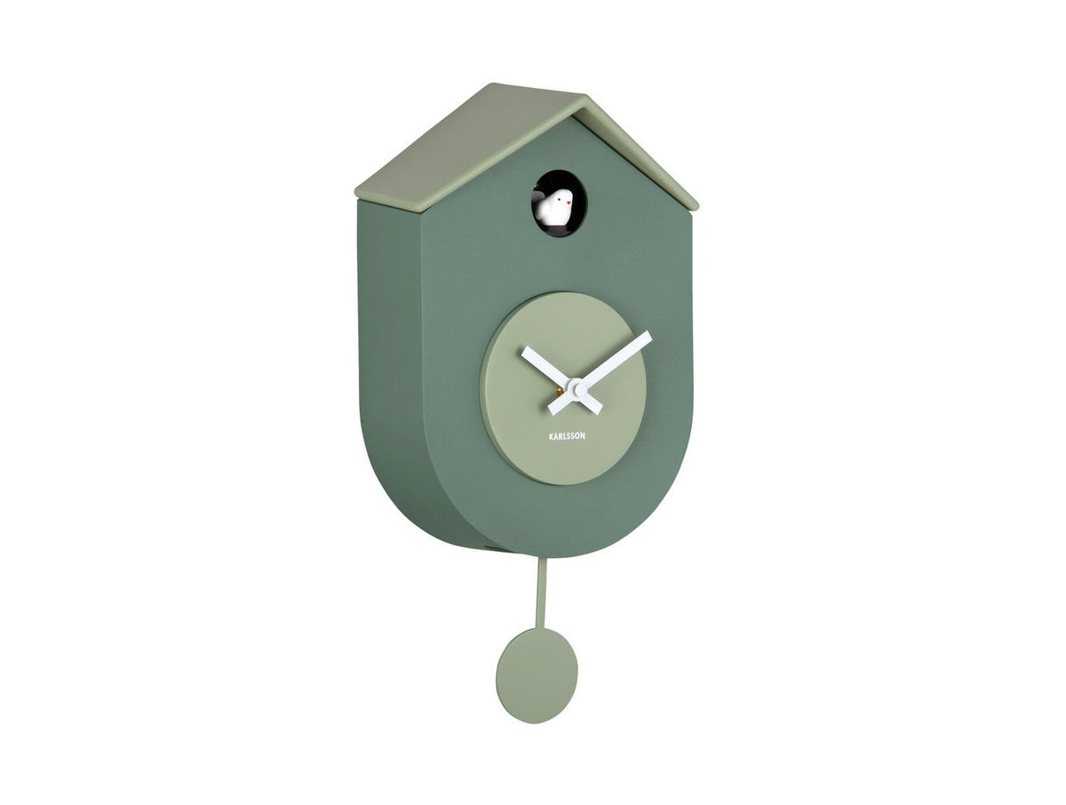 WANDUHR   - Jadegrün, Basics, Kunststoff (17.5/9/33cm) - Karlsson