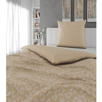 Bettwäsche 2er Set 4-teilig Samt, Flachgewebe 135/200 cm  - Beige, Design, Textil (135/200cm) - Esposa