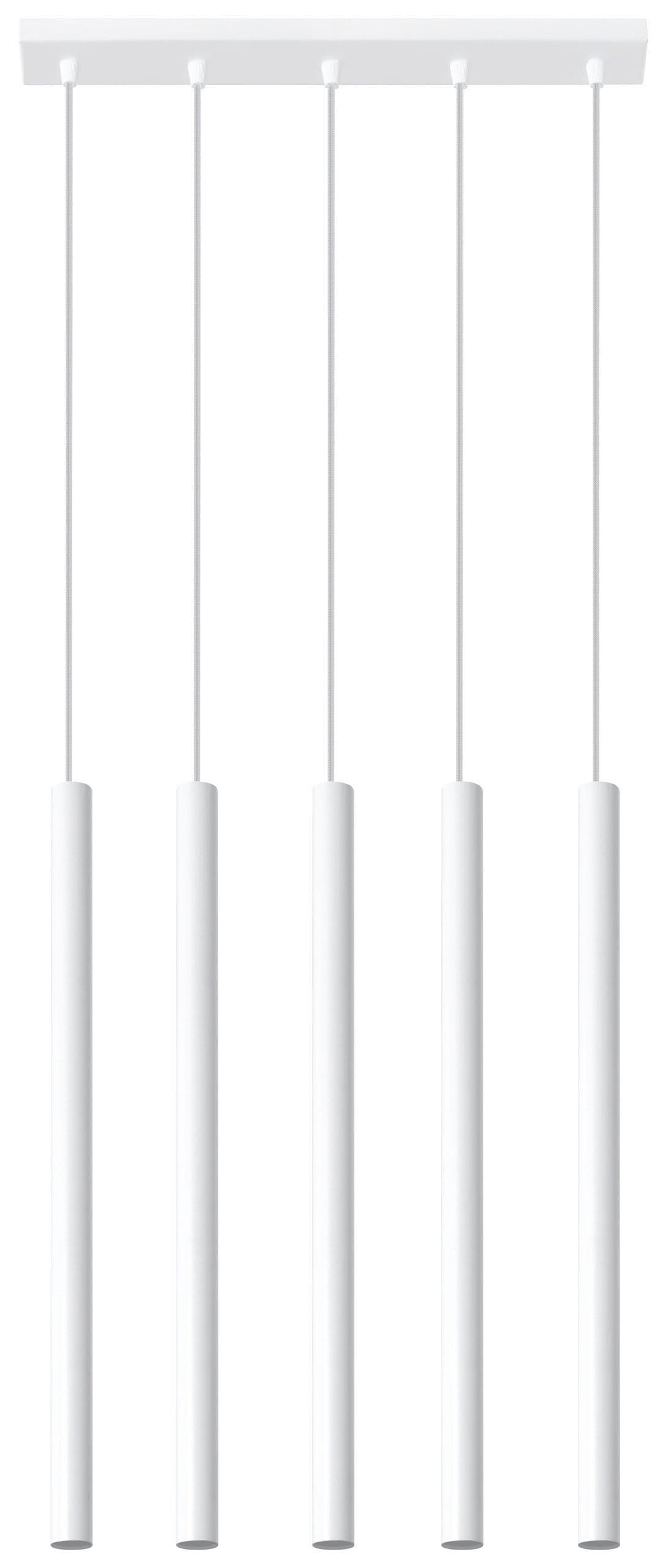 HÄNGELEUCHTE PASTELO 45/5/90 cm   - Weiß, KONVENTIONELL, Metall (45/5/90cm)