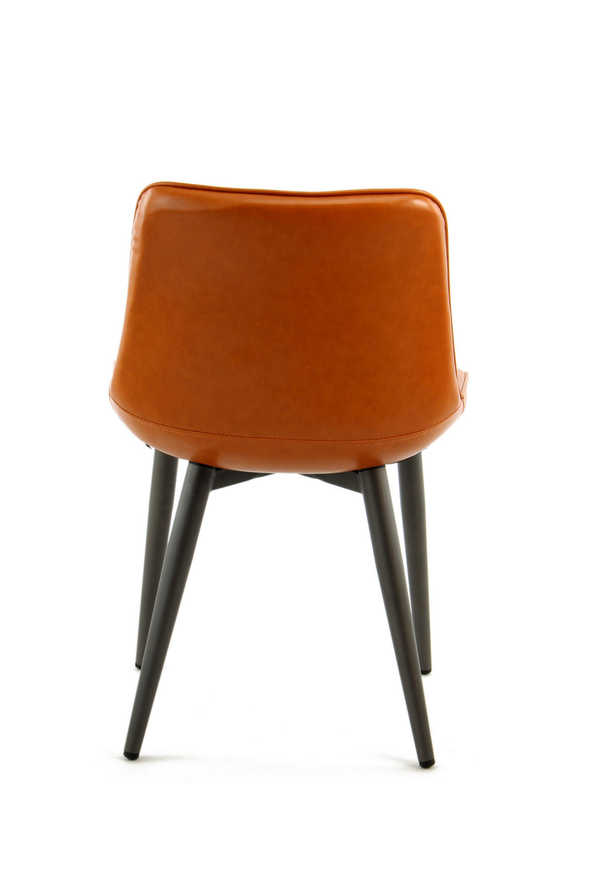 STUHL-SET 2 Stück  in Lederlook Metall, Textil  - Orange, Trend, Textil/Metall (51/80/60cm) - Kayoom