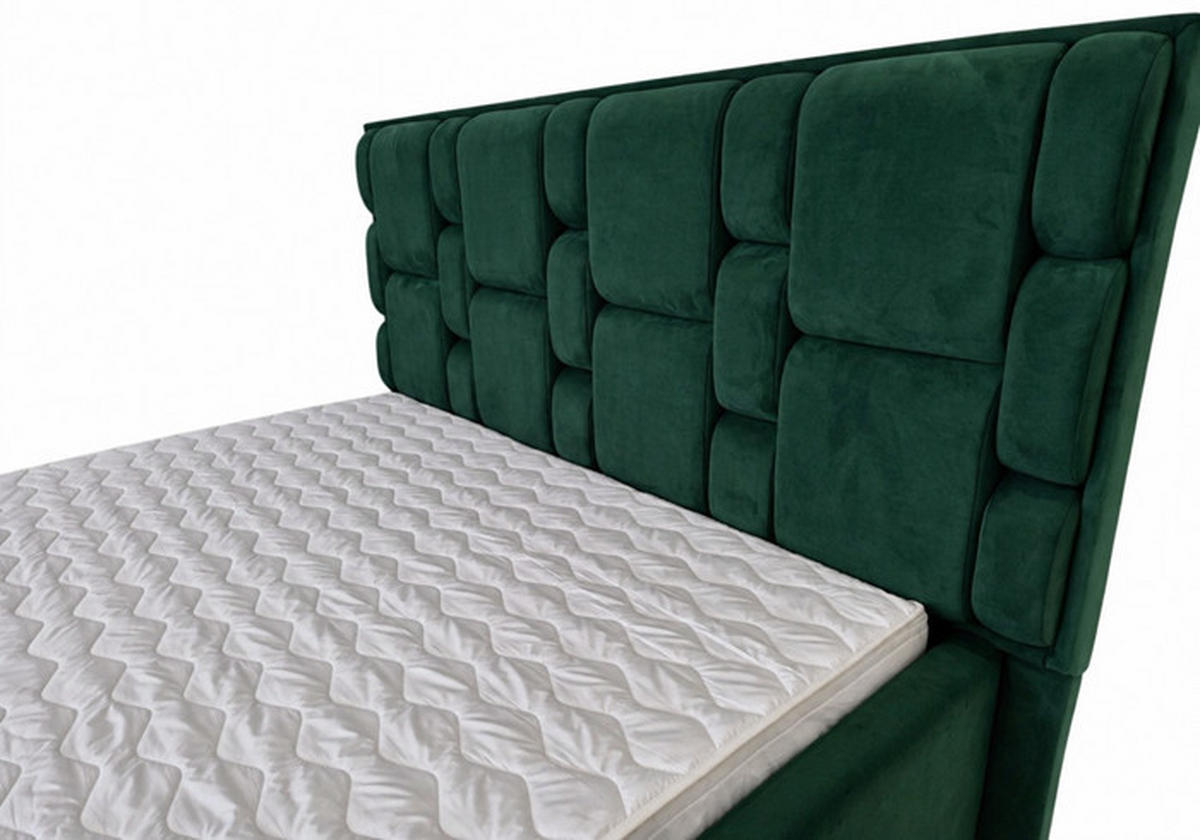 Pat Tapițat, 160/200 cm, verde - verde, Basics, textil (160/200cm) - Voleo