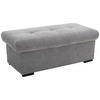 HOCKERBANK 108/42/54 cm Flachgewebe Grau Kunststoff  - Schwarz/Grau, Design, Kunststoff/Textil (108/42/54cm) - Xora