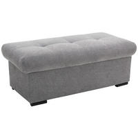 HOCKERBANK 108/42/54 cm Flachgewebe Grau Kunststoff  - Schwarz/Grau, Design, Kunststoff/Textil (108/42/54cm) - Xora