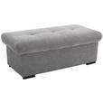 HOCKERBANK 108/42/54 cm Flachgewebe Grau Kunststoff  - Schwarz/Grau, Design, Kunststoff/Textil (108/42/54cm) - Xora