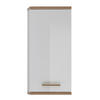 HÄNGESCHRANK 35,5/74,5/20,5 cm  - Eichefarben/Weiß, Design, Glas/Holzwerkstoff (35,5/74,5/20,5cm) - Xora