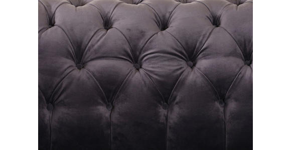 CHESTERFIELD-SOFA in Flachgewebe Grün  - Schwarz/Grün, LIFESTYLE, Textil/Metall (220/80/100cm) - Landscape