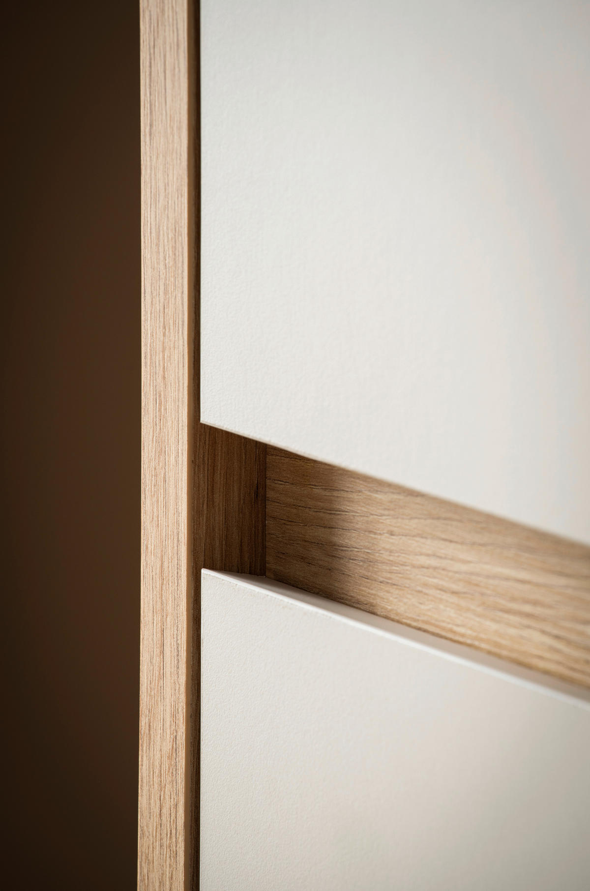VITRINE  in Kaschmir, Eiche Artisan - Kaschmir/Eiche Artisan, Design, Glas/Holzwerkstoff (75/144/40cm) - MID.YOU