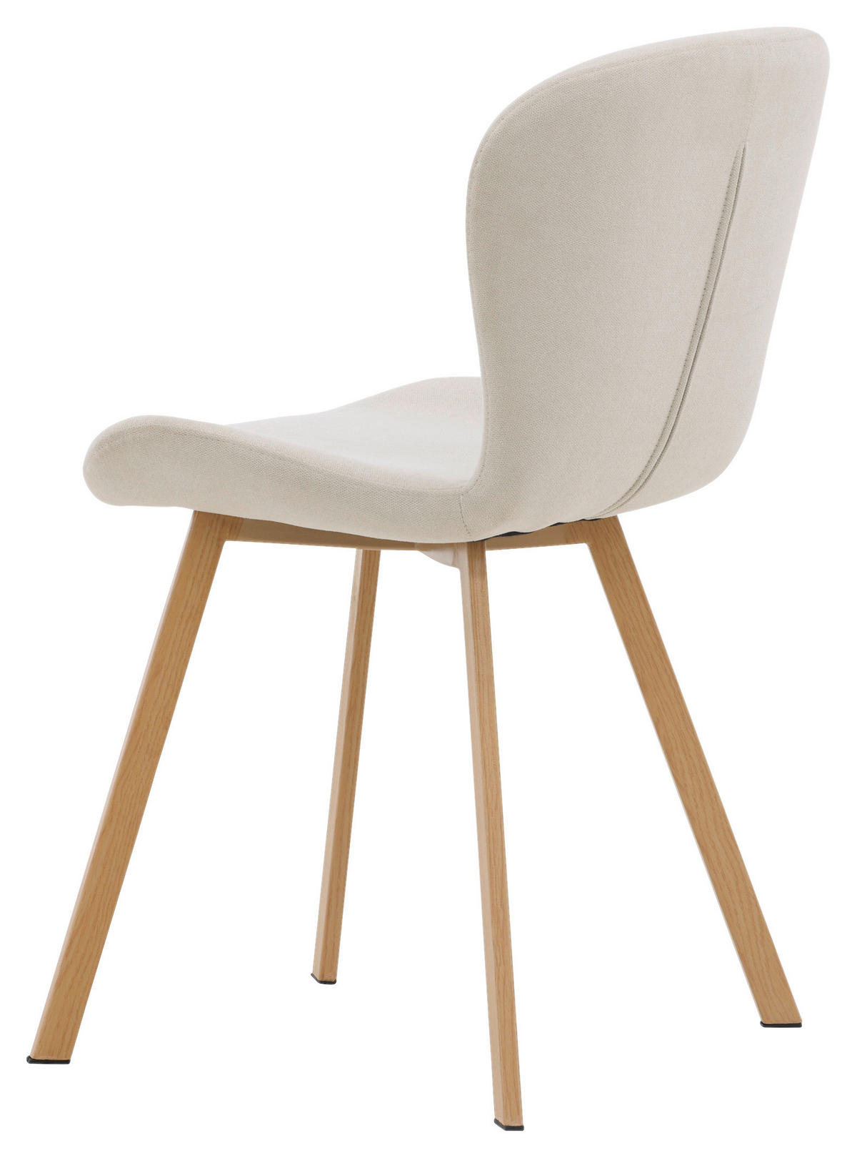 STOLSET 2 styck stål textilväv  - beige/ljusbrun, Design, metall/textil (48/80/50cm) - Livetastic