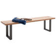 SITZBANK 180/50/40 cm  in Anthrazit, Eichefarben  - Eichefarben/Anthrazit, Design, Holz/Metall (180/50/40cm) - Novel