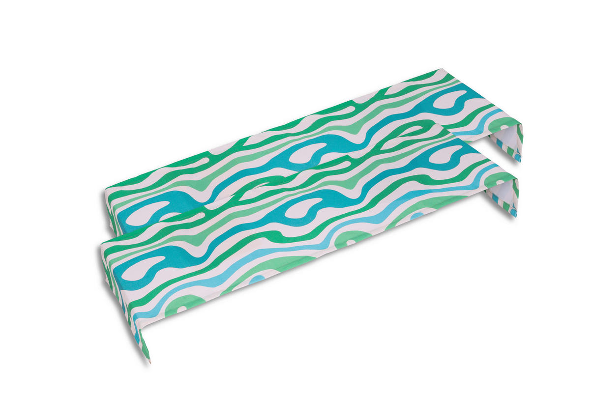 TISCHLÄUFER 40/140 cm  - Blau/Weiß, Basics, Textil (40/140cm)