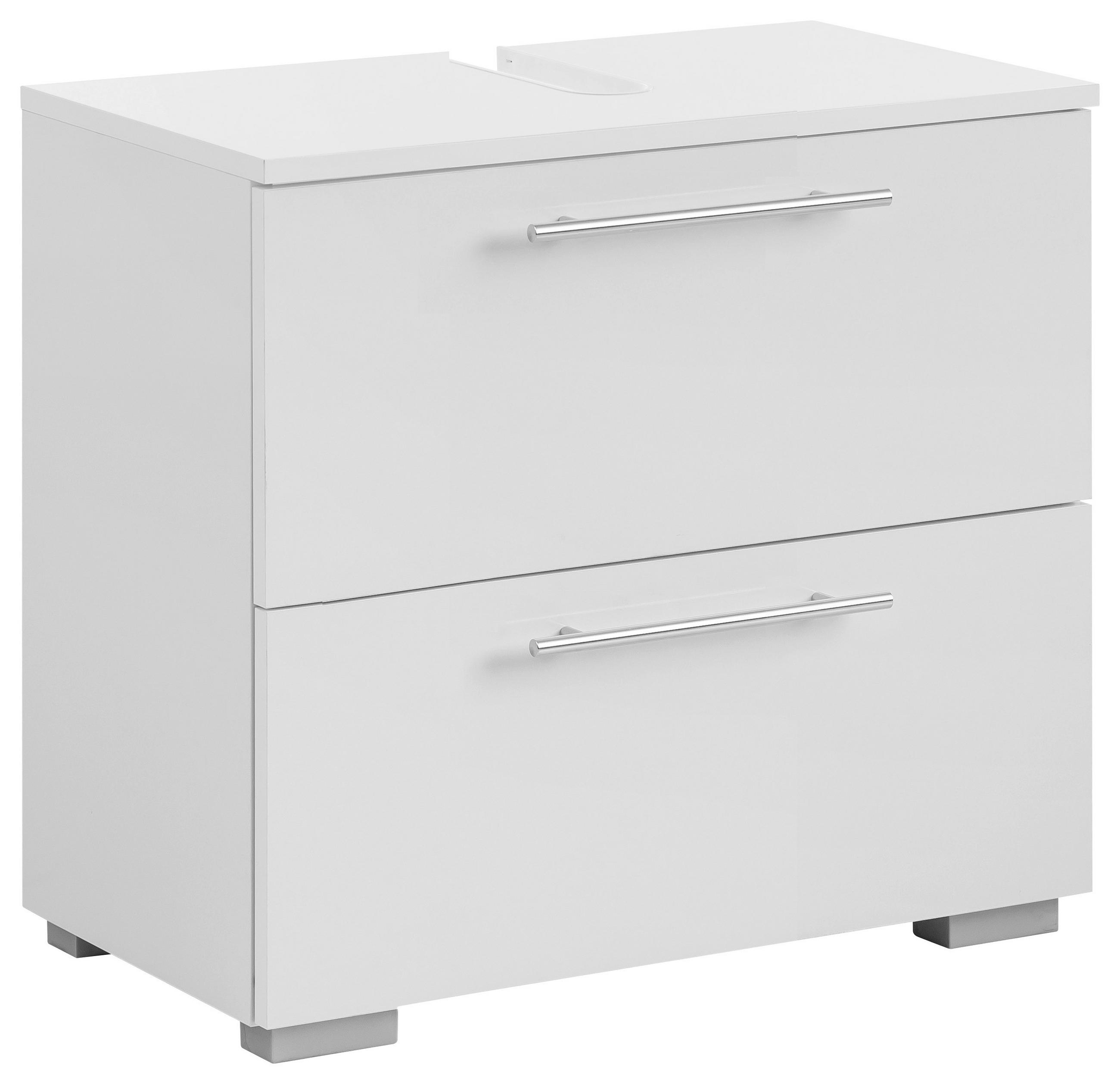 WASCHBECKENUNTERSCHRANK 60,2/59,1/35 cm - Chromfarben/Silberfarben, KONVENTIONELL, Holzwerkstoff/Metall (60,2/59,1/35cm) - MID.YOU