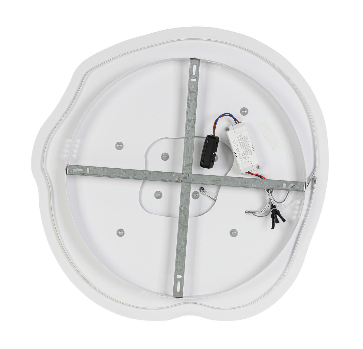 DECKENLEUCHTE  60/5,5 cm    - Weiß, Design, Kunststoff/Metall (60/5,5cm) - Collet's Monde