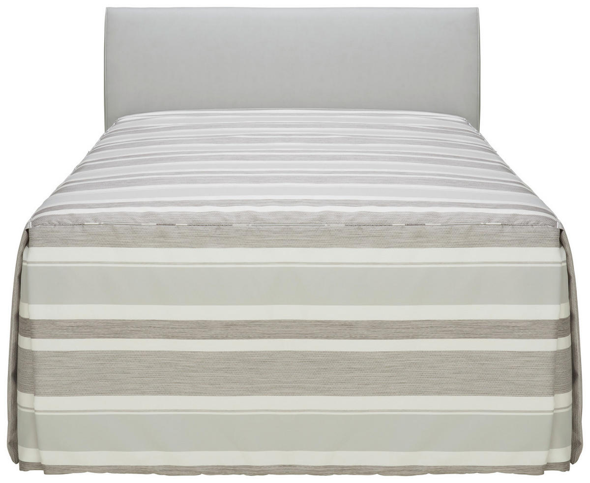 POLSTERBETT Matratze, Lattenrost, Bettkasten, Tagesdecke 120/200 cm  in Grau  - Grau, KONVENTIONELL, Holz/Textil (120/200cm) - RUF Betten