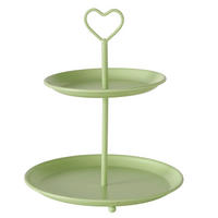 SÜTEMÉNYES ÁLLVÁNY 2 emeletes - lime, Lifestyle, fém (21/25cm)