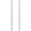 GARDEROBENPANEEL 2 Stück  in 10/163/2 cm  - Grau, MODERN, Kunststoff (10/163/2cm) - Hom`in