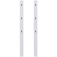 GARDEROBENPANEEL 2 Stück  in 10/163/2 cm  - Grau, MODERN, Kunststoff (10/163/2cm) - Hom`in