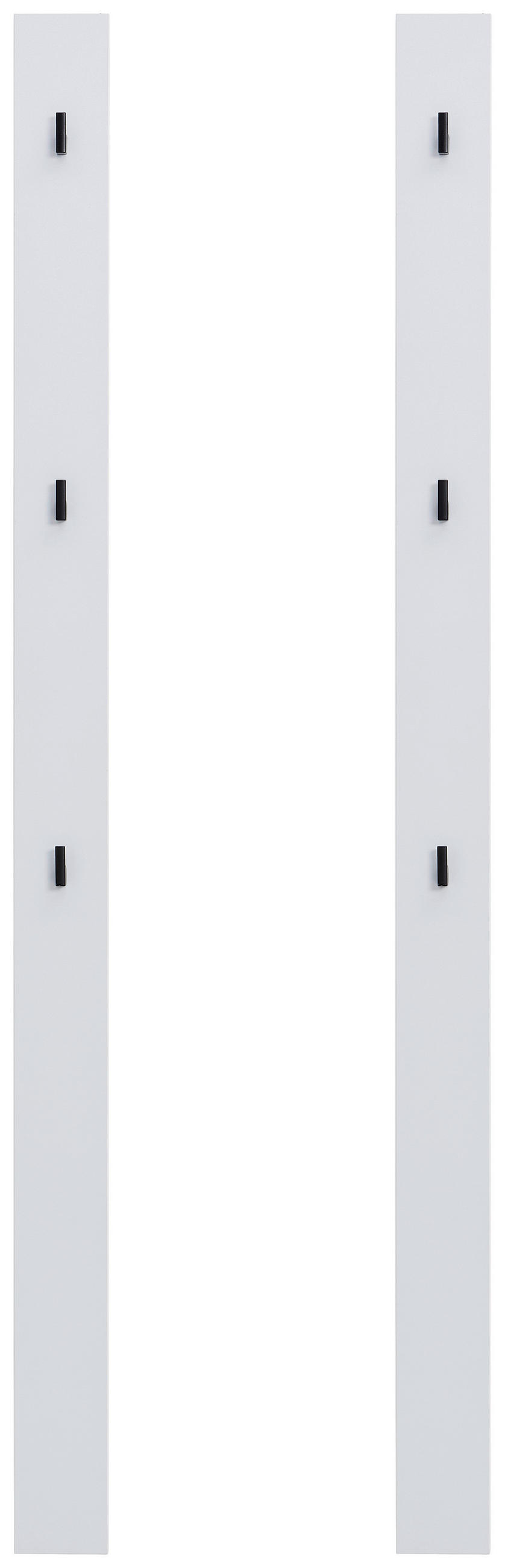GARDEROBENPANEEL 2 Stück  in 10/163/2 cm  - Grau, MODERN, Kunststoff (10/163/2cm) - Hom`in