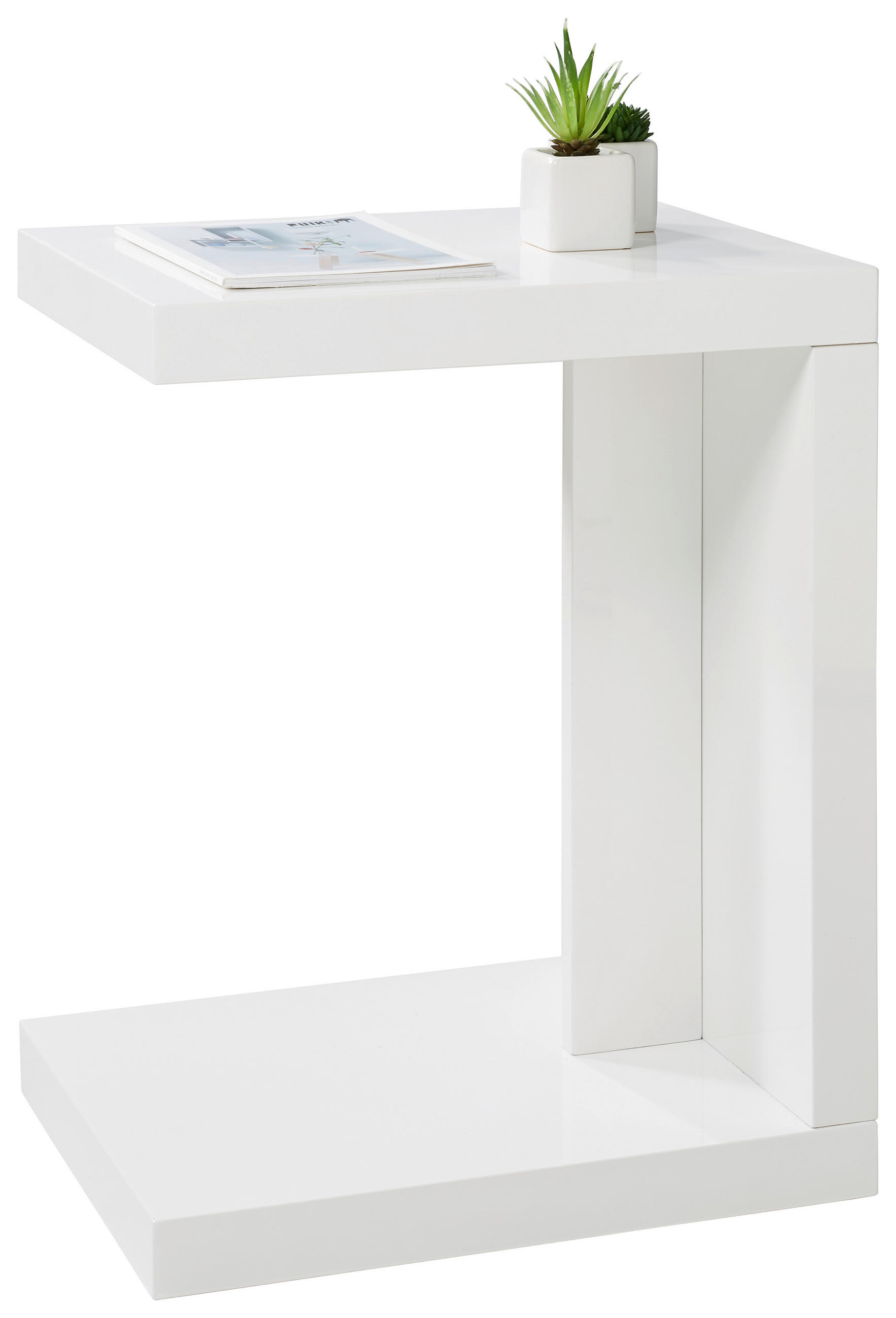 BEISTELLTISCH 40/30/50 cm Weiß rechteckig  - Weiß, Design, Holzwerkstoff (40/30/50cm) - Xora