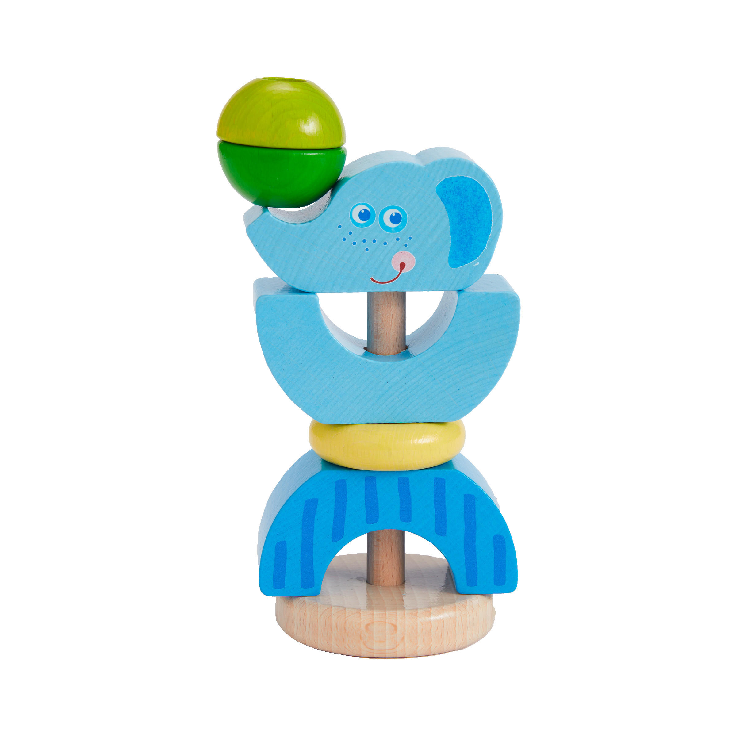 STECKBAUSTEINE - Hellblau, Basics, Holz (8,5/15cm) - Haba