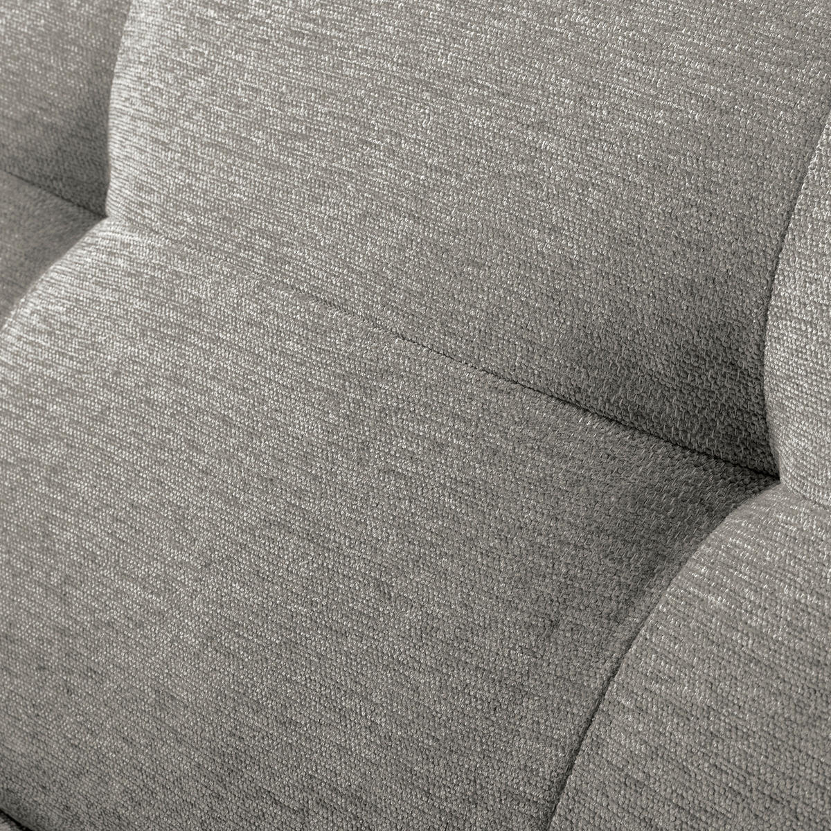 ECKSOFA AUSTIN Hellgrau Flachgewebe Sitztiefenverstellung  - Hellgrau/Schwarz, Design, Kunststoff/Textil (169/286cm) - Livetastic