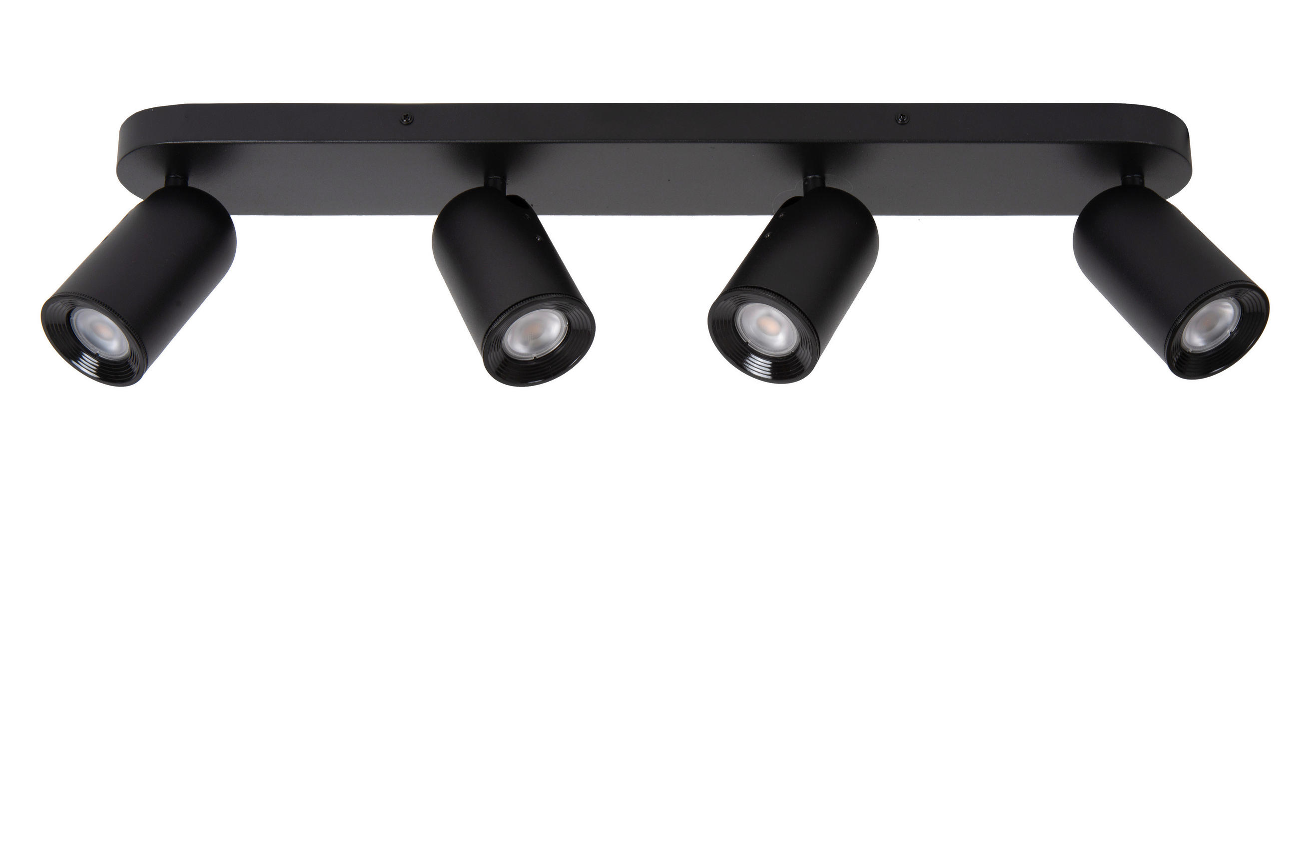 STRAHLER Punch 63/10.5/10.5 cm   - Schwarz, KONVENTIONELL, Metall (63/10.5/10.5cm) - Lucide