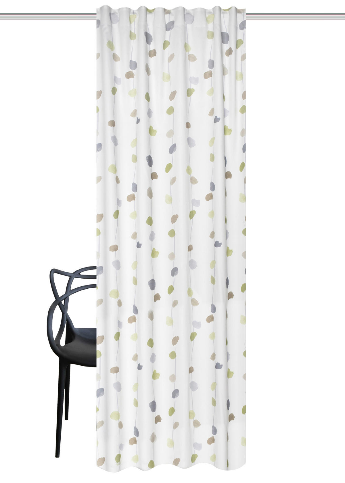 FERTIGVORHANG  blickdicht   135/245 cm  - Grün, KONVENTIONELL, Textil (135/245cm)