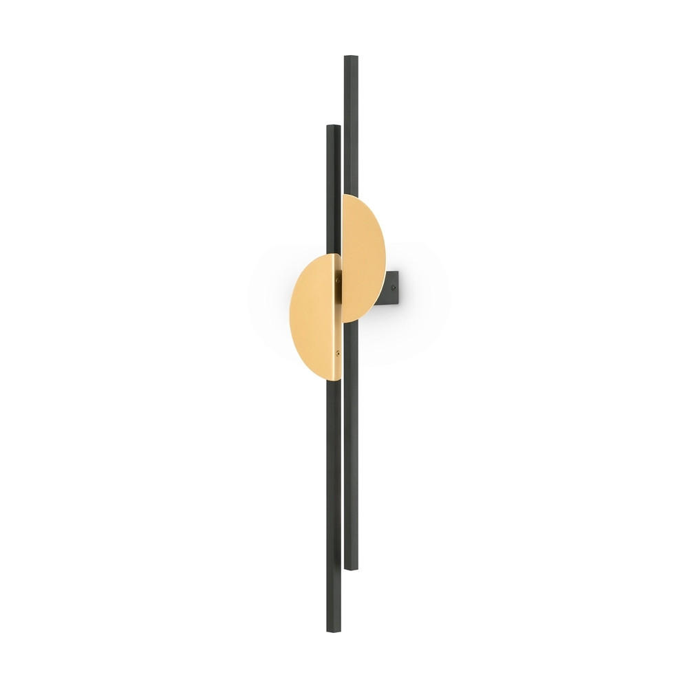 VÄGGLAMPA 19,2/6/79 cm   - mässingsfärgad/svart, Basics, metall (19,2/6/79cm) - MAYTONI