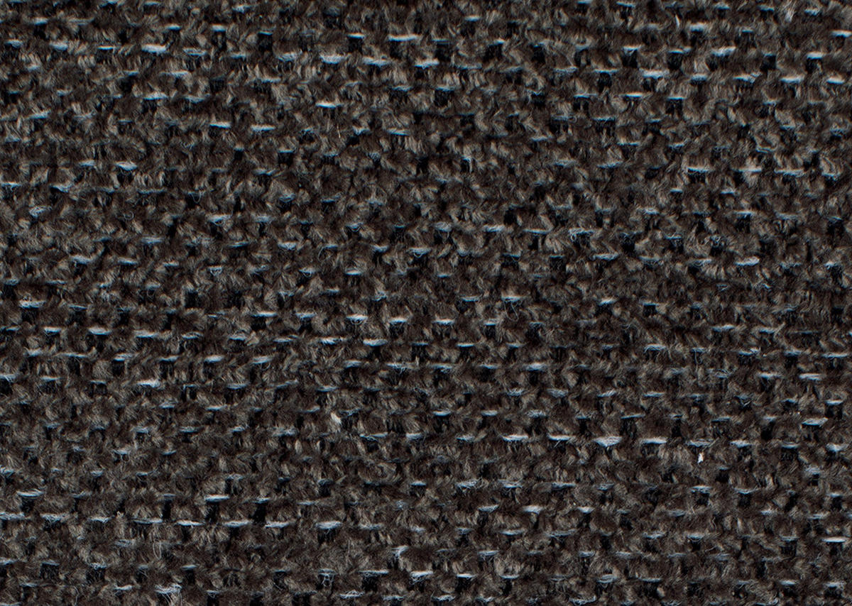 ECKSOFA in Chenille Dunkelbraun  - Dunkelbraun/Schwarz, Konventionell, Textil/Metall (265/184cm) - Hom`in