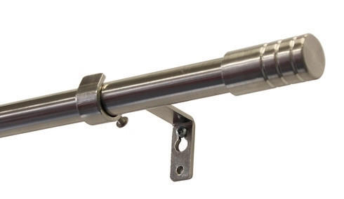 KARNISA   120-210 cm  barve nerjavečega jekla  - barve nerjavečega jekla, Konvencionalno (120-210cm) - Gardinia