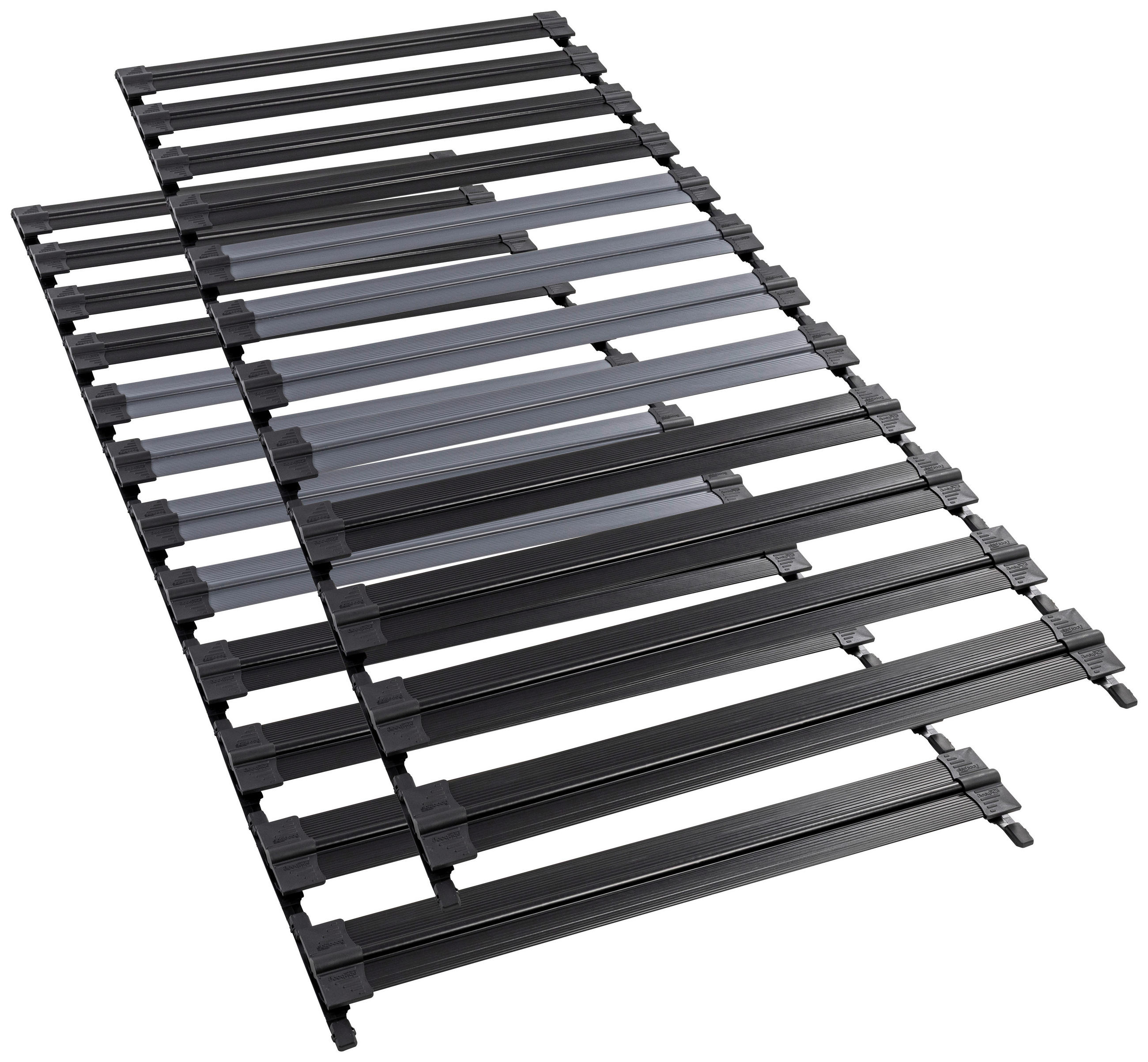 Boxxx ROLLROST-SET 90/200 cm  - Dunkelgrau/Schwarz, Basics, Kunststoff (90/200cm) - Boxxx