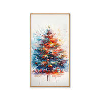 LEINWANDBILD Multicolor 33/70 cm  - Hellbraun/Multicolor, Basics, Holz (33/70cm) - X-Mas