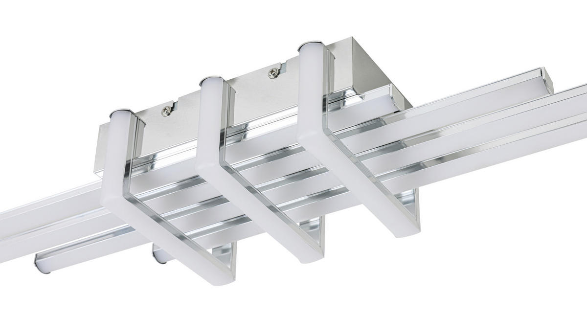 DECKENLEUCHTE    78/14/8 cm  - Chromfarben, Trend, Kunststoff/Metall (78/14/8cm) - Collett's Monde