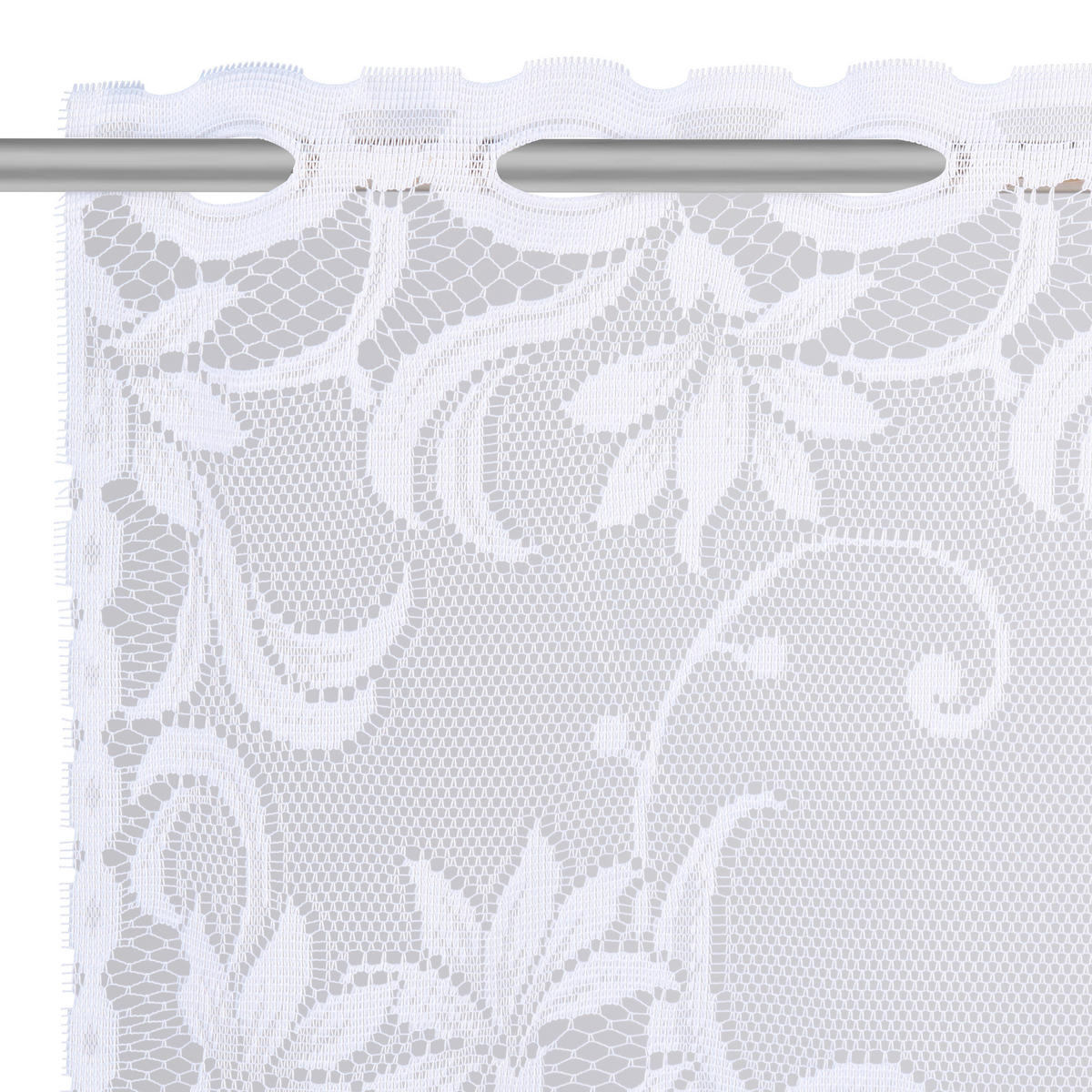 KURZGARDINE   105/150 cm   - Weiß, KONVENTIONELL, Textil (105/150cm) - Esposa