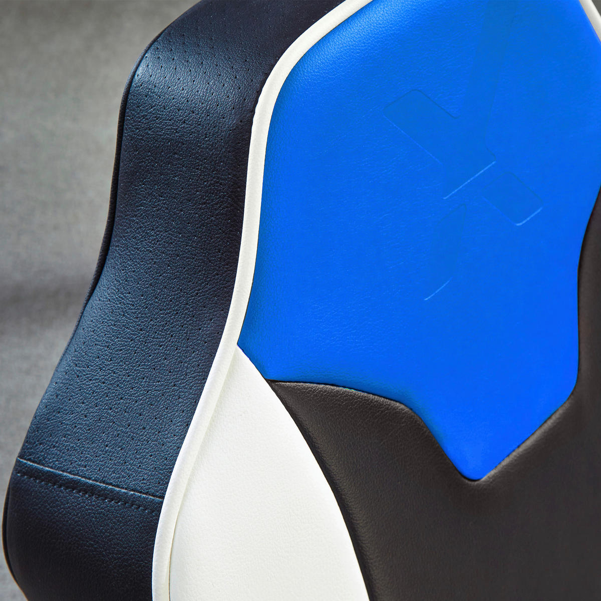 GAMINGSESSEL Blau Textil   - Blau, MODERN, Textil (42/64/75cm) - X Rocker