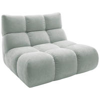 SESSEL in Chenille Mintgrün  - Schwarz/Mintgrün, Design, Kunststoff/Textil (112/85/108cm) - Pure Home Lifestyle