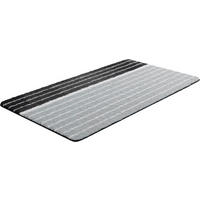 BADTEPPICH GRUND Grau 60/100 cm  - Grau, Basics, Kunststoff/Textil (60/100cm) - Grund