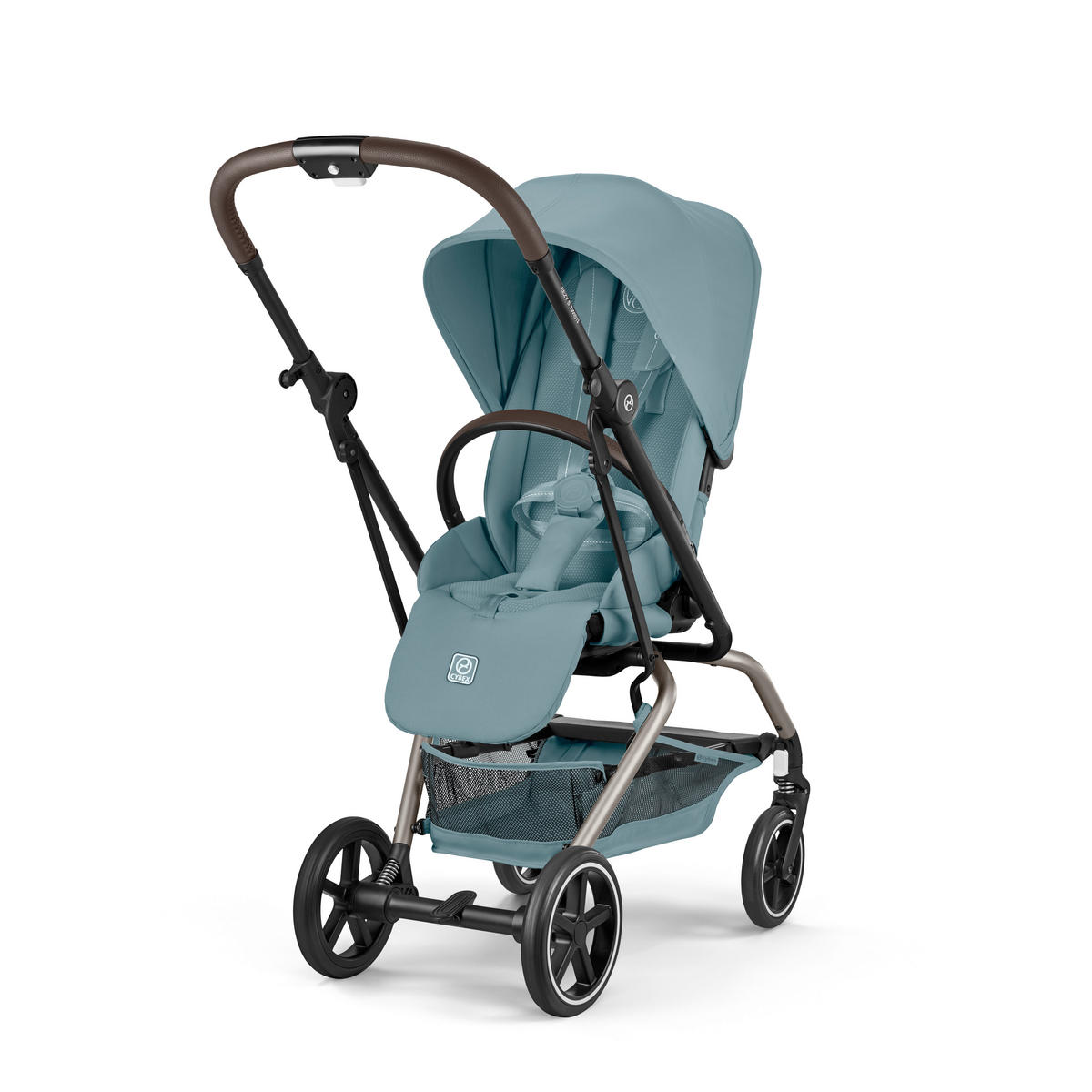 BUGGY EEZY S TWIST+ 2 TPE  - Taupe/Schwarz, Basics, Kunststoff/Textil (80,5/45/105cm) - cybex GOLD