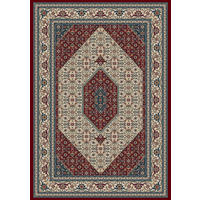 WEBTEPPICH 200/290 cm Ferrara Creme, Rot, Dunkelblau  - Rot/Creme, LIFESTYLE, Textil (200/290cm) - Novel