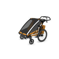 FAHRRADANHÄNGER   Chariot Sport2 dbl  - Dunkelgelb, Basics, Textil/Metall (88/34/73cm) - Thule