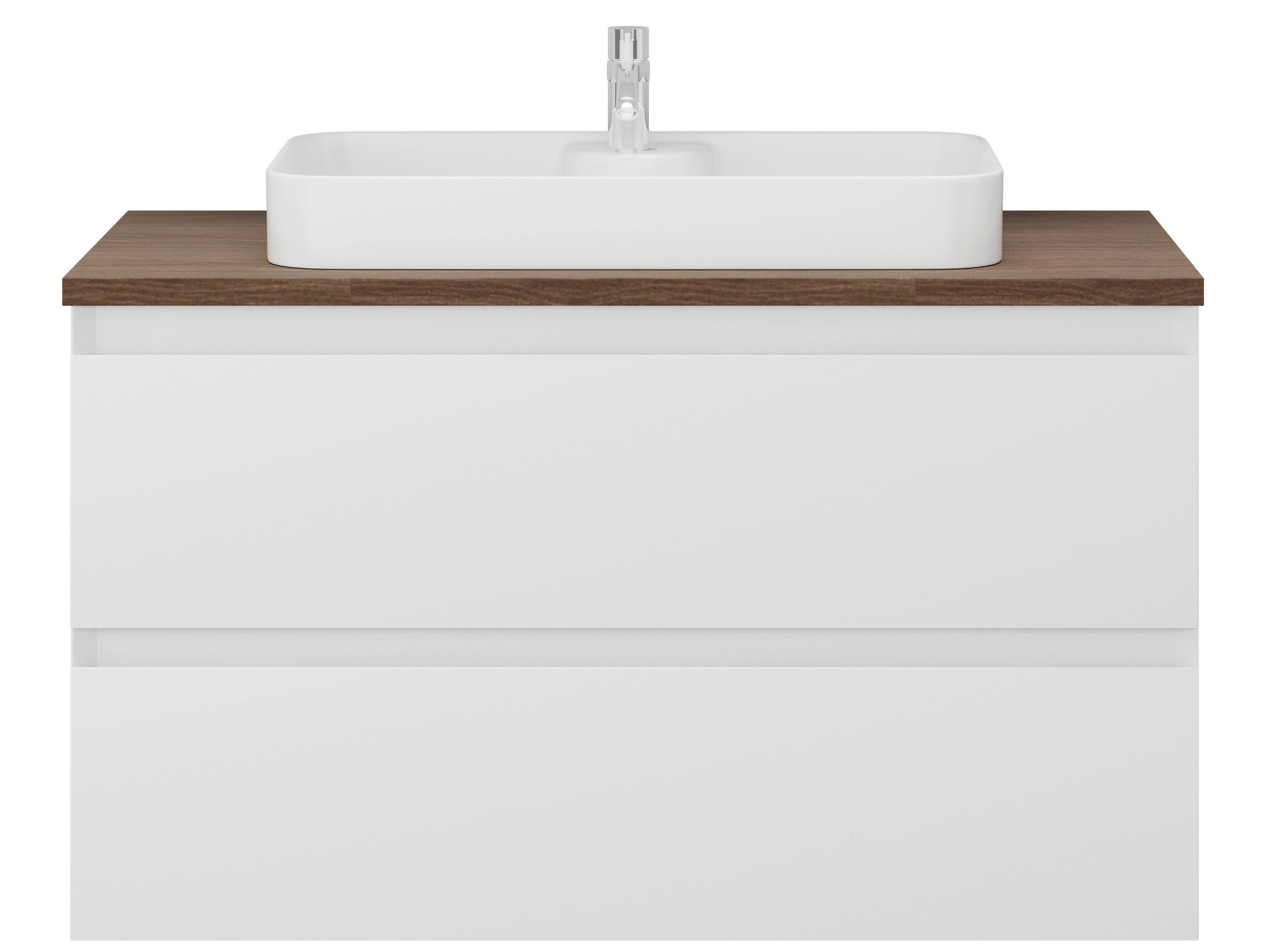 ELEMENT S UMIVAONIKOM  bijela  - bijela, Moderno, drvni materijal/keramika (90/60/48cm)