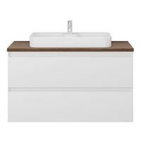 ELEMENT S UMIVAONIKOM  bijela  - bijela, Moderno, drvni materijal/keramika (90/60/48cm)