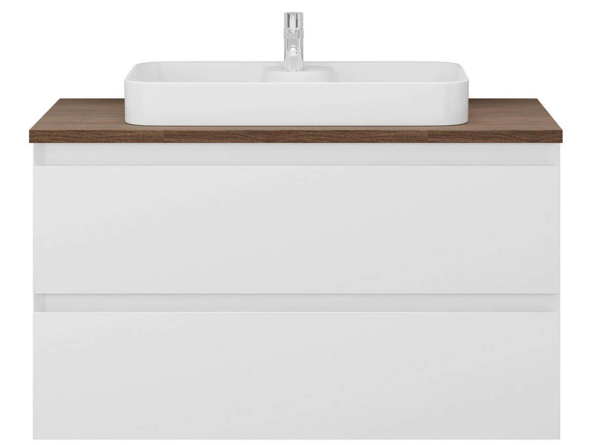 ELEMENT S UMIVAONIKOM  bijela  - bijela, Moderno, drvni materijal/keramika (90/60/48cm)