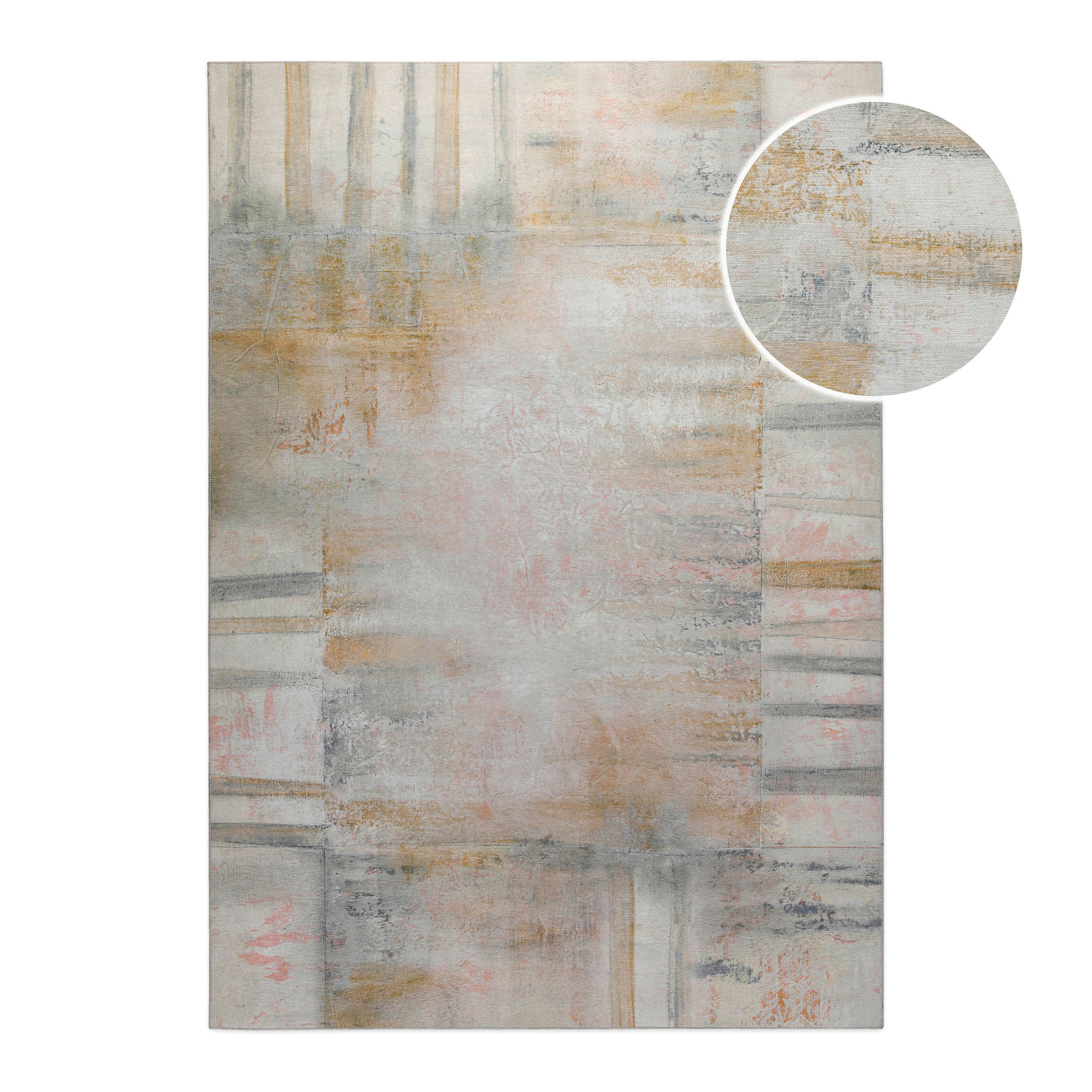 FLACHWEBETEPPICH 200/300 cm Maui Grau, Altrosa, Champagner  - Champagner/Altrosa, KONVENTIONELL, Textil (200/300cm) - Esprit