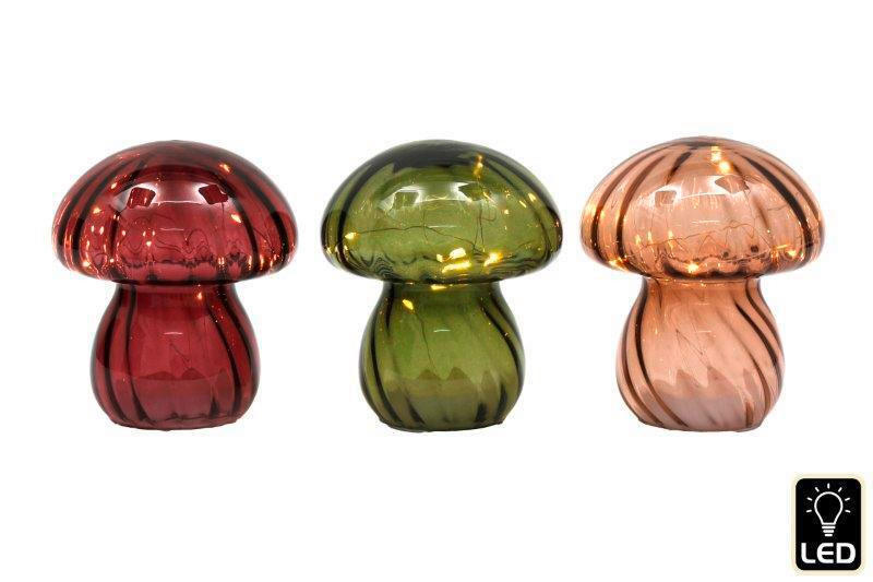 CIUPERCĂ DECORATIVĂ - Basics, sticlă (13,5/16cm)