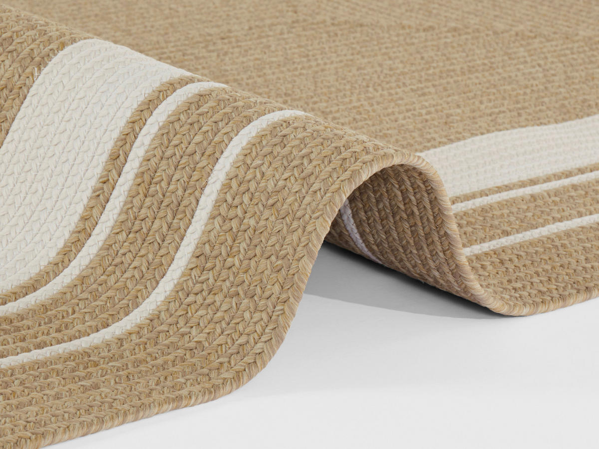 LÄUFER 80/200 cm Braided  - Beige/Creme, Design, Kunststoff (80/200cm)