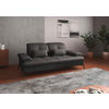3-SITZER-SOFA Kombination Echtleder/Stoff Vliesstoff Anthrazit  - Anthrazit/Schwarz, KONVENTIONELL, Leder/Textil (212/90/122cm) - Sit & More