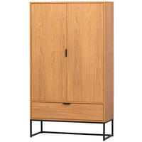 MEHRZWECKSCHRANK 85/149/36 cm  in Eichefarben  - Eichefarben/Schwarz, Design, Holz/Metall (85/149/36cm) - Livetastic