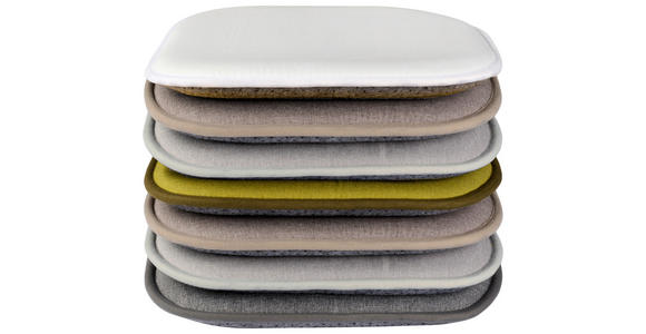 SITZKISSEN  40/40 cm   - Goldfarben, Textil (40/40cm) - Novel