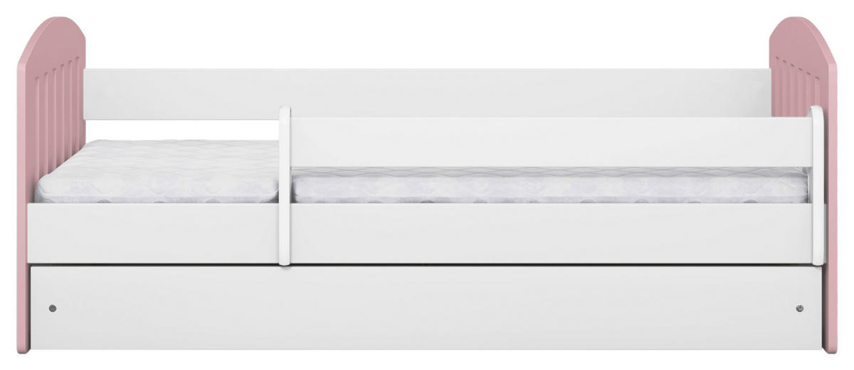 KINDER-/JUNIORBETT - Pink/Birkefarben, MODERN, Holz/Holzwerkstoff (80/140cm) - MID.YOU